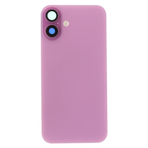 Задняя крышка для Apple iPhone 16 Plus (розовый) (в сборе со стеклом камеры и шлейфом) (Premium)