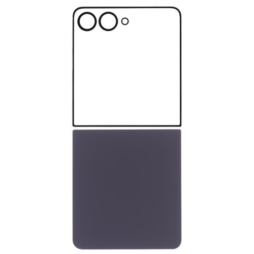Задняя крышка для Samsung F766 Galaxy Z Flip 7 (черный) (комплект)