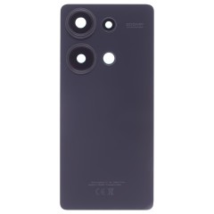 Задняя крышка для Xiaomi Redmi Note 13 Pro 4G (23117RA68G) (черный) (в сборе со стеклом камеры)