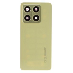 Задняя крышка для Xiaomi 14T (MZB0HU6RU) (зеленый) (в сборе со стеклом камеры) (ORIG100)