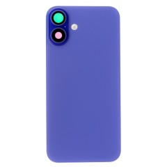 Задняя крышка для Apple iPhone 16 Plus (синий) (в сборе со стеклом камеры и шлейфом) (Premium)