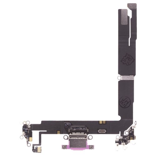 Шлейф для Apple iPhone 16 Plus с комп. + разъем зарядки + микрофон (розовый) (ORIG100)
