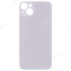 Задняя крышка для Apple iPhone 14 Plus (белый) (с широким отверстием) (Premium)