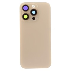 Задняя крышка для Apple iPhone 16 Pro (золотистый) (в сборе со стеклом камеры и шлейфом) (Premium)