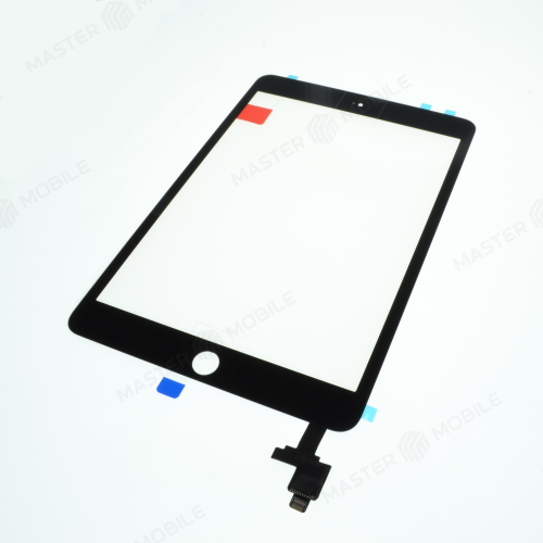 Тачскрин для Apple iPad mini 3 (A1599/A1600) + коннектор (черный) (Premium)