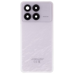 Задняя крышка для Xiaomi Poco F6 Pro (23113RKC6G) (белый) (в сборе со стеклом камеры) (ORIG100)