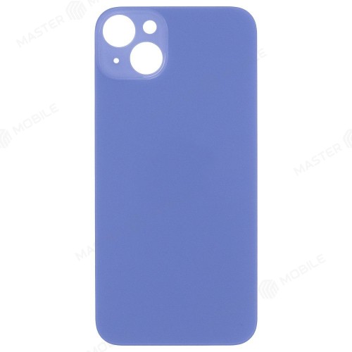 Задняя крышка для Apple iPhone 14 Plus (голубой) (с широким отверстием) (Premium)