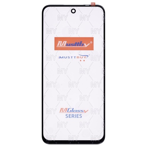 Стекло модуля для Infinix Hot 50 4G (X6882) + OCA (черный) (Musttby)