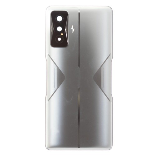 Задняя крышка для Xiaomi Poco F4 GT (21121210G) (серебристый) (в сборе со стеклом камеры) (ORIG100)