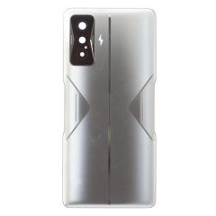 Задняя крышка для Xiaomi Poco F4 GT (21121210G) (серебристый) (в сборе со стеклом камеры) (ORIG100)