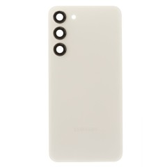 Задняя крышка для Samsung S916 Galaxy S23+ (белый) (в сборе со стеклом камеры)