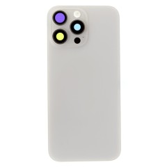 Задняя крышка для Apple iPhone 16 Pro Max (белый) (в сборе со стеклом камеры и шлейфом) (Premium)
