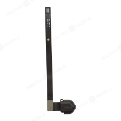 Шлейф для Apple iPad Air (A1474/A1475/A1476) / iPad 5 9.7 (2017) (A1822/A1823) / iPad 6 9.7 (2018) (A1893/A1954) с комп. + разъем гарнитуры (черный)