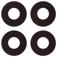 Стекло задней камеры для Huawei Honor X8 (TFY-LX1) (без рамки) (черный)
