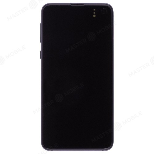 Дисплей для Samsung G970 Galaxy S10e + тачскрин (черный) (в рамке) (ORIG100) (возможен дефект ЛКП)