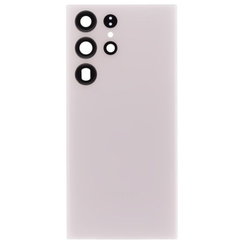 Задняя крышка для Samsung S918 Galaxy S23 Ultra (белый) (в сборе со стеклом камеры)