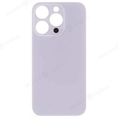Задняя крышка для Apple iPhone 14 Pro (белый) (с широким отверстием) (Premium)