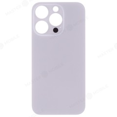 Задняя крышка для Apple iPhone 14 Pro (белый) (с широким отверстием) (Premium)