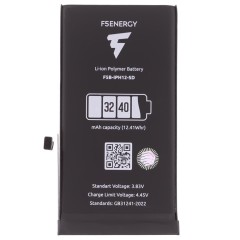 Аккумулятор для Apple iPhone 12 / iPhone 12 Pro (F5ENERGY) (усиленный) (3240 мАч) (SPECIAL EDITION) (с верификацией) + двухсторонний скотч