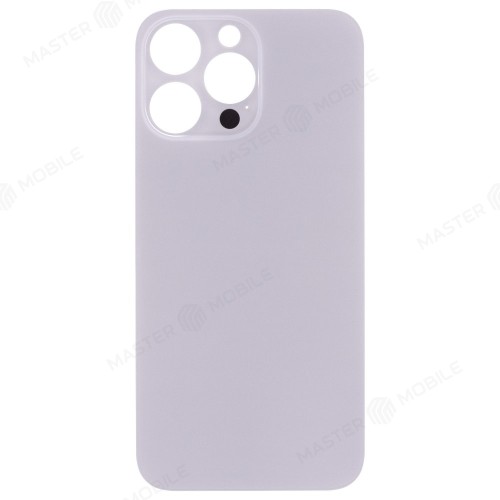 Задняя крышка для Apple iPhone 14 Pro Max (белый) (с широким отверстием) (Premium)