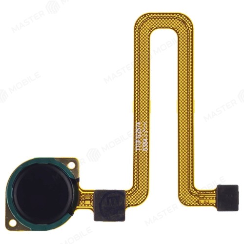 Шлейф для Xiaomi Redmi 9C (M2006C3MG) / Redmi 10A (220233L2G) с комп. + сканер отпечатка пальца (черный)
