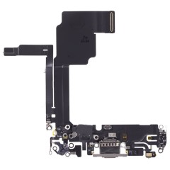 Шлейф для Apple iPhone 15 Pro с комп. + разъем зарядки + микрофон (титановый) (ORIG100)