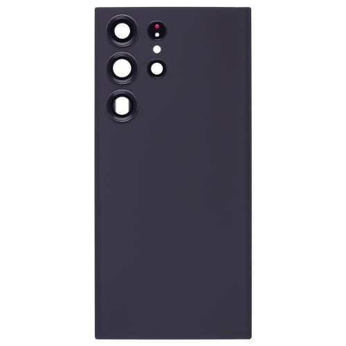 Задняя крышка для Samsung S918 Galaxy S23 Ultra (черный) (в сборе со стеклом камеры)