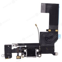Шлейф для Apple iPhone 5s с комп. + разъем зарядки/гарнитуры + микрофон (белый)