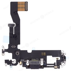 Шлейф для Apple iPhone 12 / iPhone 12 Pro с комп. + разъем зарядки + микрофон (черный) (ORIG100)