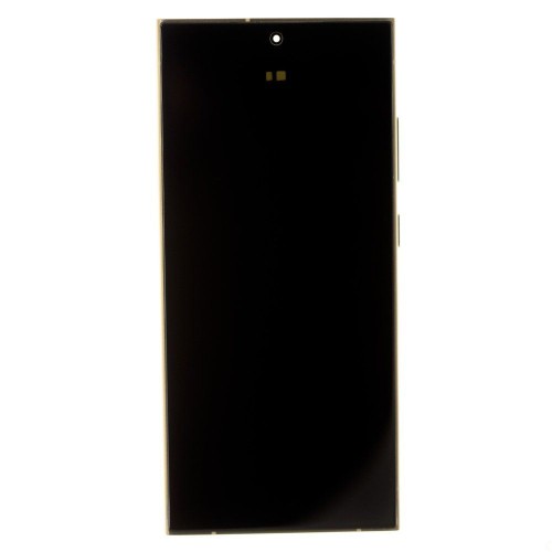 Дисплей для Samsung S928 Galaxy S24 Ultra + тачскрин (золотистый) (в рамке) (OLED) (Full Size)