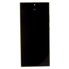 Дисплей для Samsung S928 Galaxy S24 Ultra + тачскрин (золотистый) (в рамке) (OLED) (Full Size)