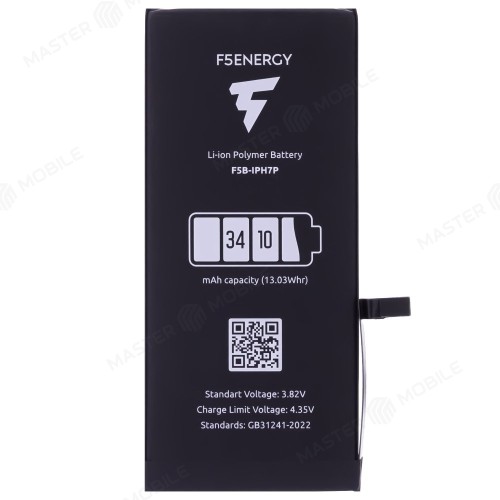 Аккумулятор для Apple iPhone 7 Plus (F5ENERGY) (усиленный) (3640 мАч) (SPECIAL EDITION) + двухсторонний скотч