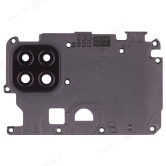 Стекло задней камеры для Xiaomi Redmi 9C (M2006C3MG) / Redmi 9C NFC (M2006C3MNG) (черный) (в рамке) (ORIG100)