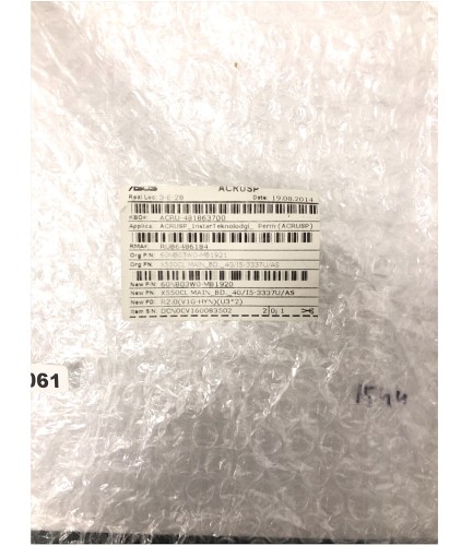 Материнская плата, mb, для ASUS X550CL Rev: 2.1 , i5-3337U, GT710M, 4GB