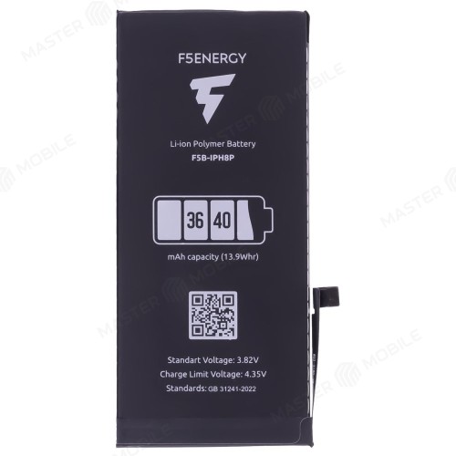 Аккумулятор для Apple iPhone 8 Plus (F5ENERGY) (усиленный) (3640 мАч) (SPECIAL EDITION) + двухсторонний скотч