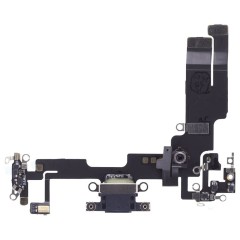 Шлейф для Apple iPhone 14 с комп. + разъем зарядки + микрофон (черный) (ORIG100)