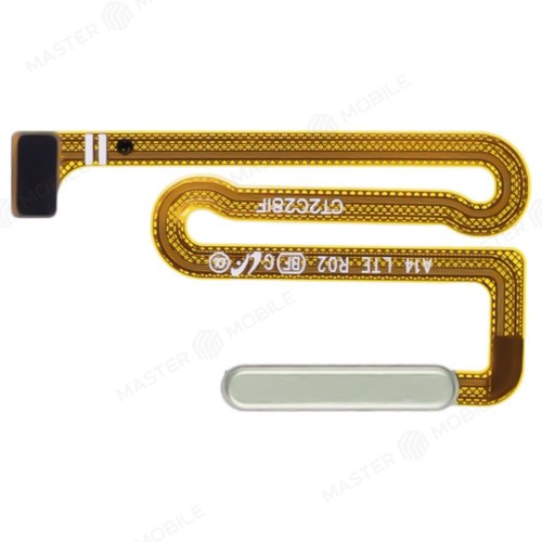 Шлейф для Samsung A145F Galaxy A14 4G / A146B Galaxy A14 5G с комп. + сканер отпечатка пальца (кнопка включения) (зеленый)