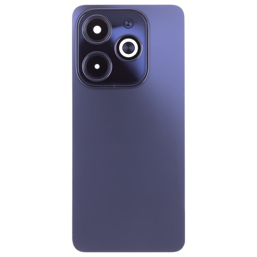 Задняя крышка для Infinix Hot 40i (X6528B) (черный) (в сборе со стеклом камеры)
