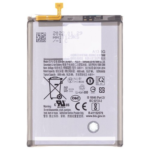 Аккумулятор для Samsung A136 Galaxy A13 5G (EB-BA136ABY) (ORIG100) (SP)