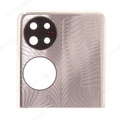Задняя крышка для Huawei P50 Pocket (BAL-L49) (золотистый) (верхняя) (в сборе со стеклом камеры)